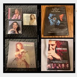 ⭐️ Judy Collins & Leonard Cohen CD & DVD Lot